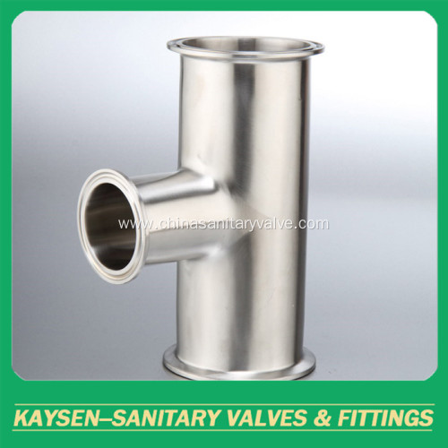 ISO/IDF Sanitary clamped Tee pipe fittings